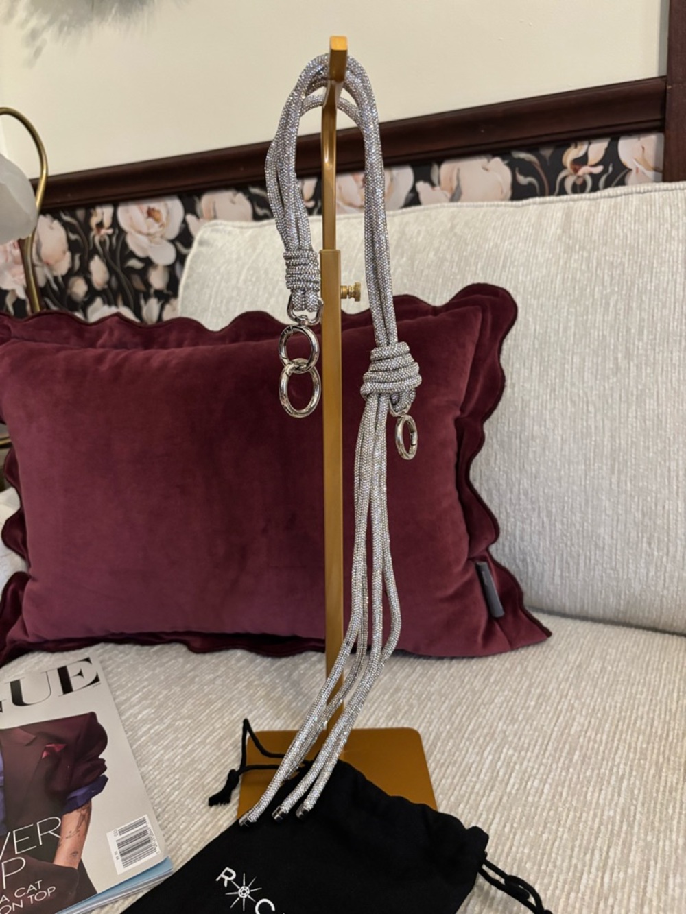 Rocknot Rhinestone Swing Strap | Sparkly Tassel Bag Strap